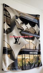 LV Flagship Store Blanket Modern LV Facade Blanket 101